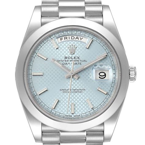 rolex mens platinum president|Rolex presidential platinum price.